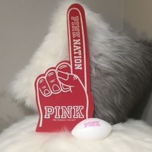 PINK Victoria’s Secret Foam Finger & Football
